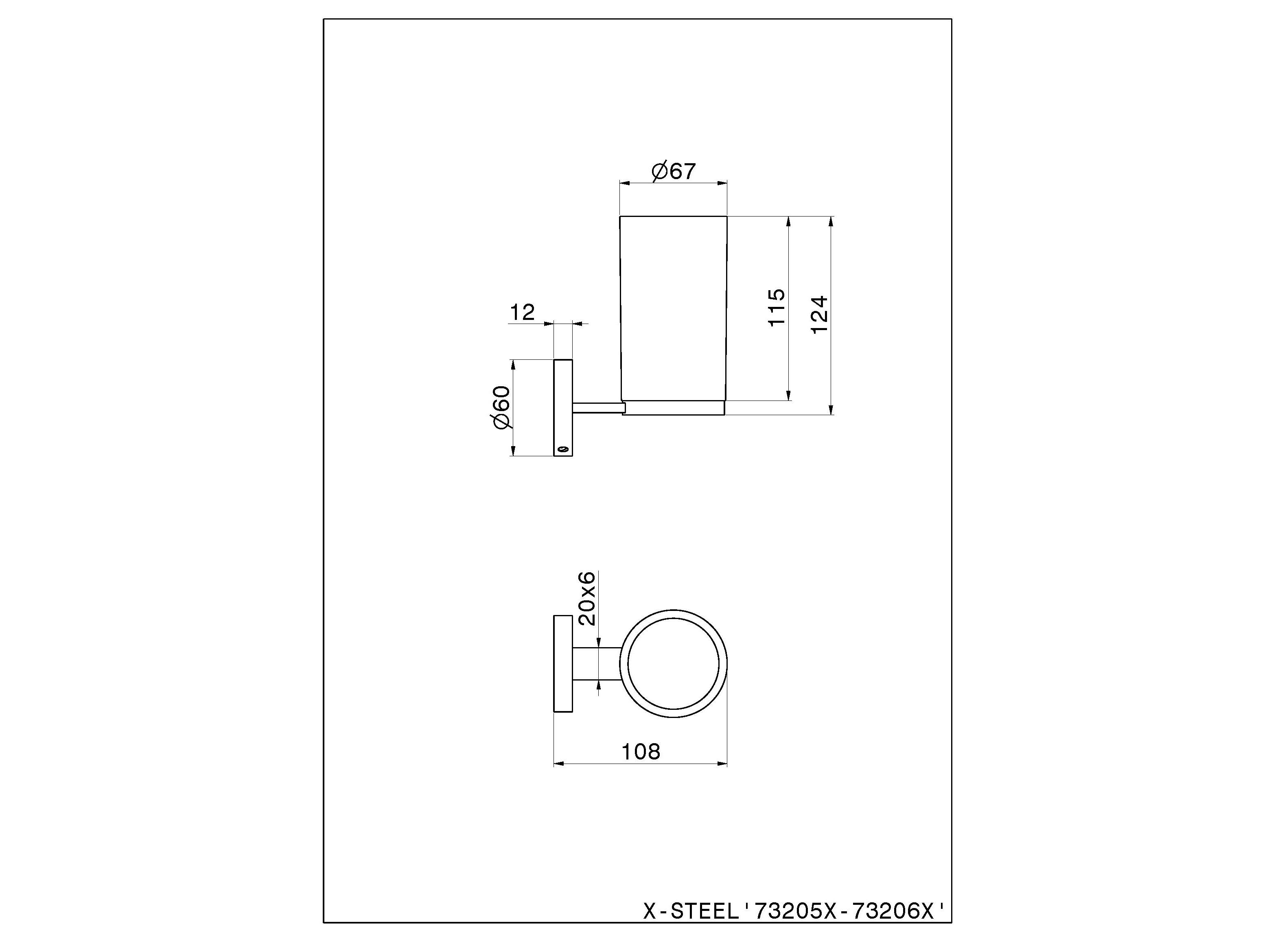 Держатель стакана из нержавеющей стали Newform аксессуары X-STEEL 316 ARCH-00123844 - Вид №2