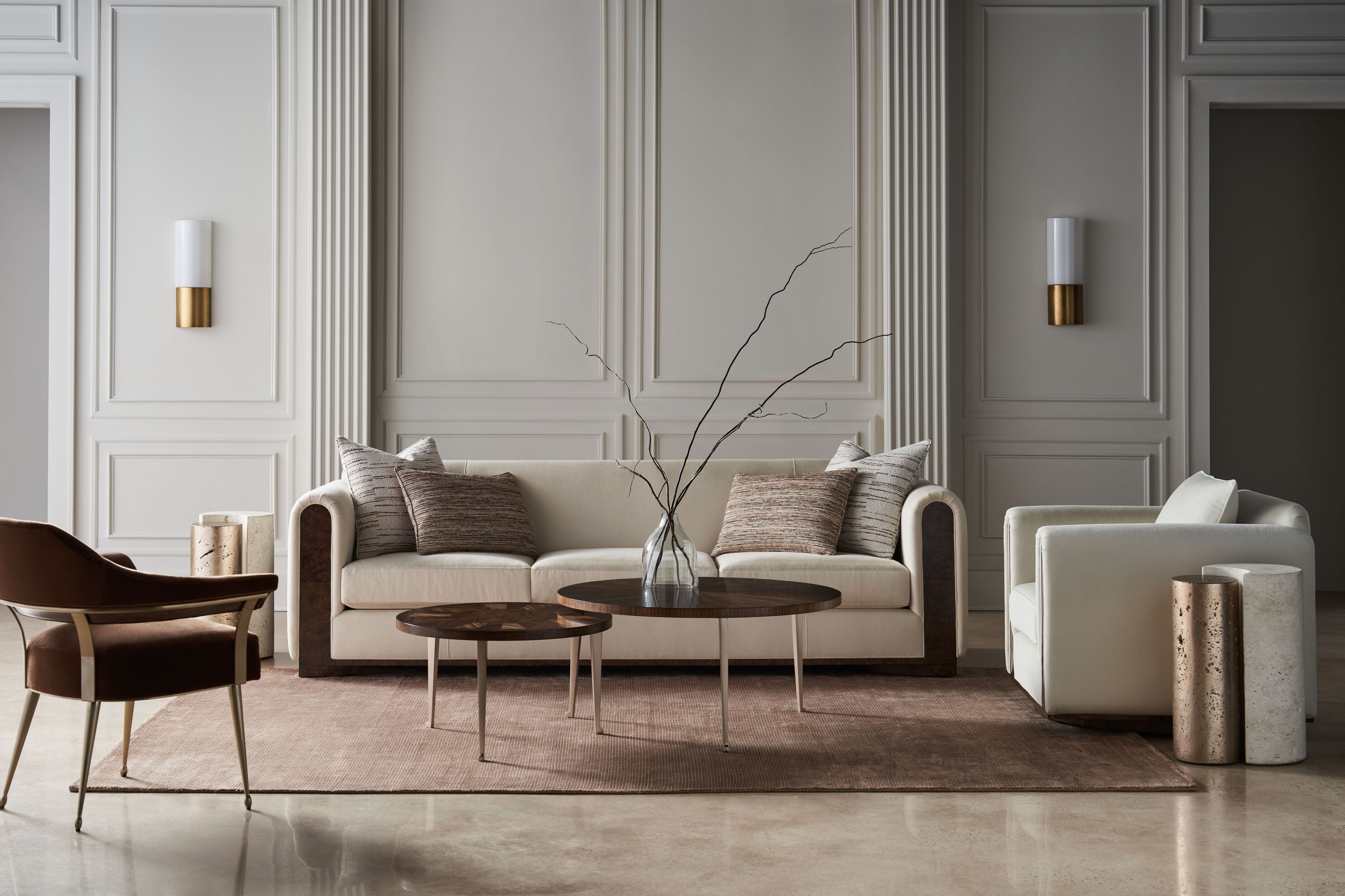 3-местный бархатный диван Caracole Dimitri ARCH-00058324 - Вид №3