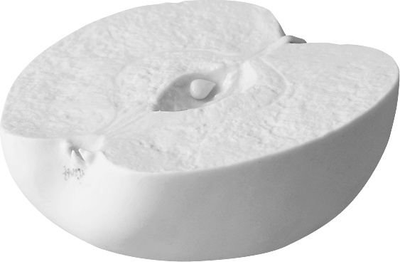 10526218 Klimenkoff Дек-е изделие "Яблоко" белое разное Фарфор твердый 