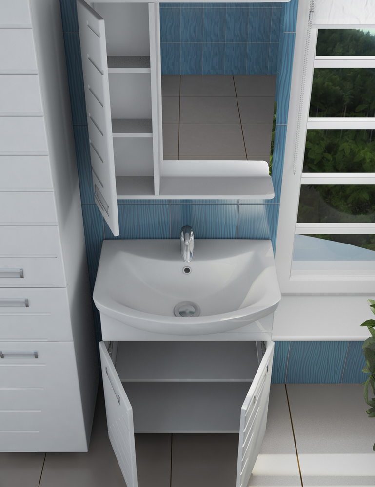 Тумба Diana 600 (Балтика)610⨉460⨉830 мм белый Santreyd sun-id-665378 - Вид №3