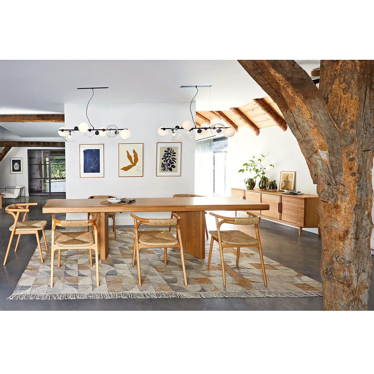 Выдвижной прямоугольный стол из дуба AMPM Olaga ARCH-00151812 - Вид №7