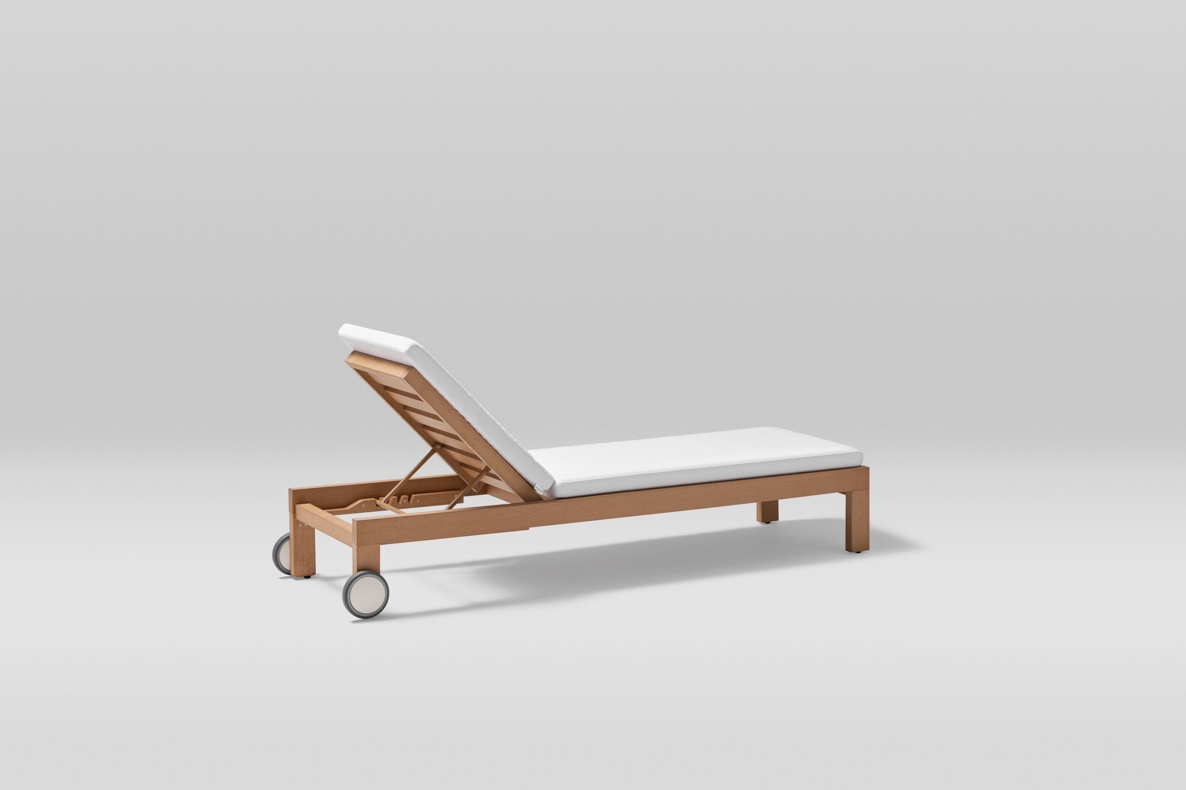 Ткань и TechTeak Recliner Садовая кровать с колесами POINT Kahn ARCH-00057871 - Вид №9