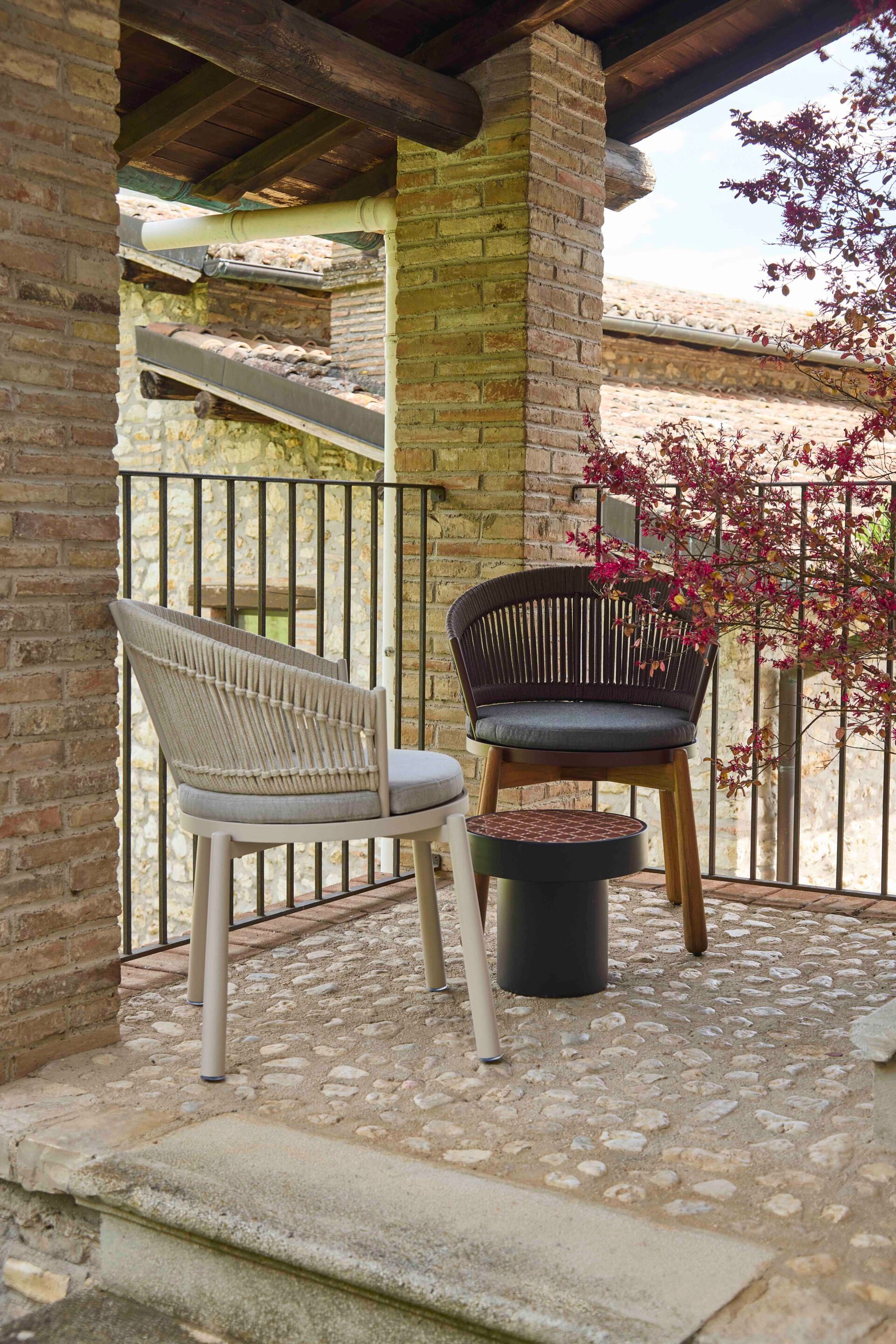 Веревочный и алюминиевый садовый стул с подлокотниками YAAZ Черепаха ARCH-00051144 - Вид №6