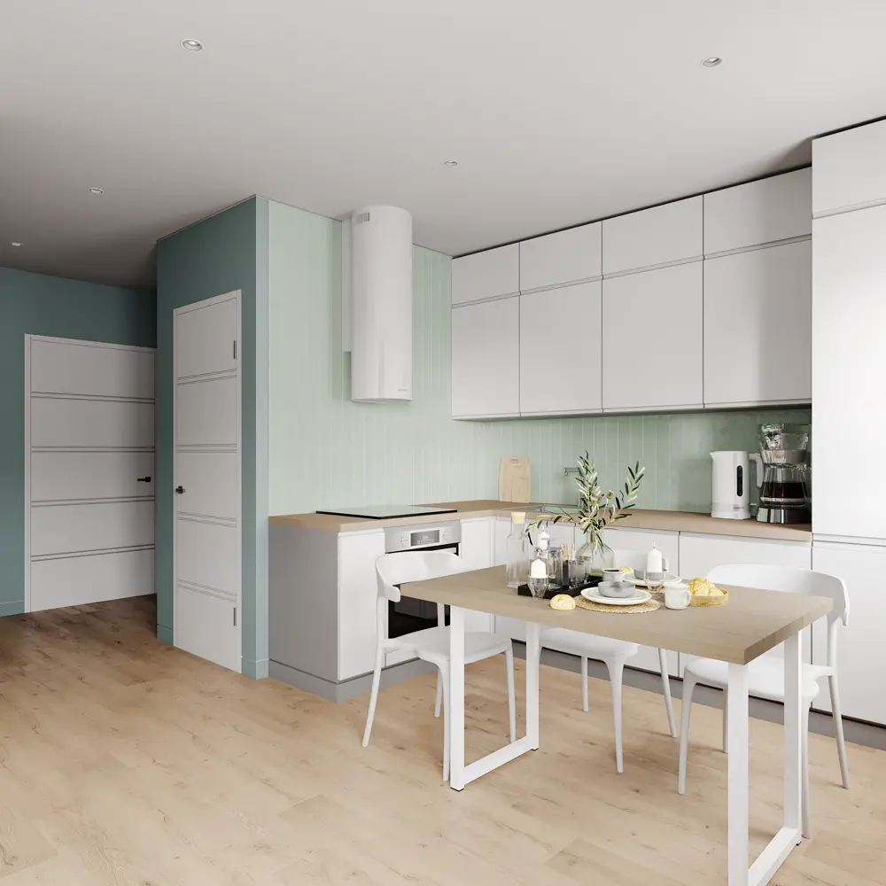 KONSENSA Фальшпанель Токио для кухни 10×77 см белая МДФ 89421059 STLM-1583165 - Вид №10