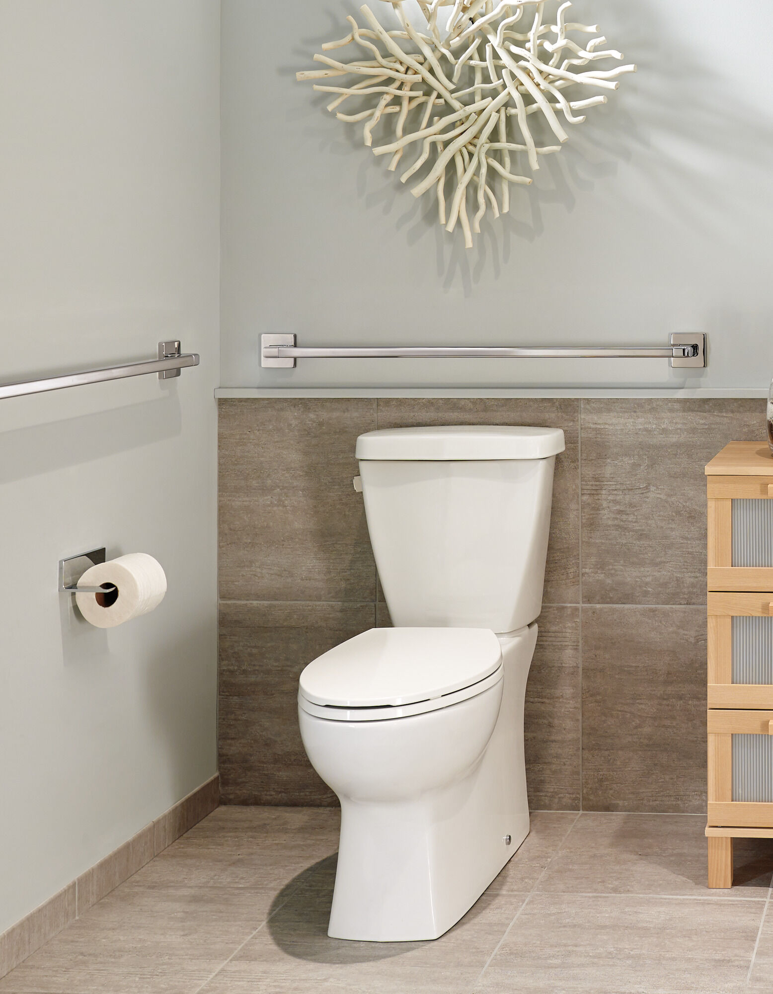 41936 36-дюймовый угловой современный декоративный поручень ADA Delta Faucet Delta Хром - Вид №3