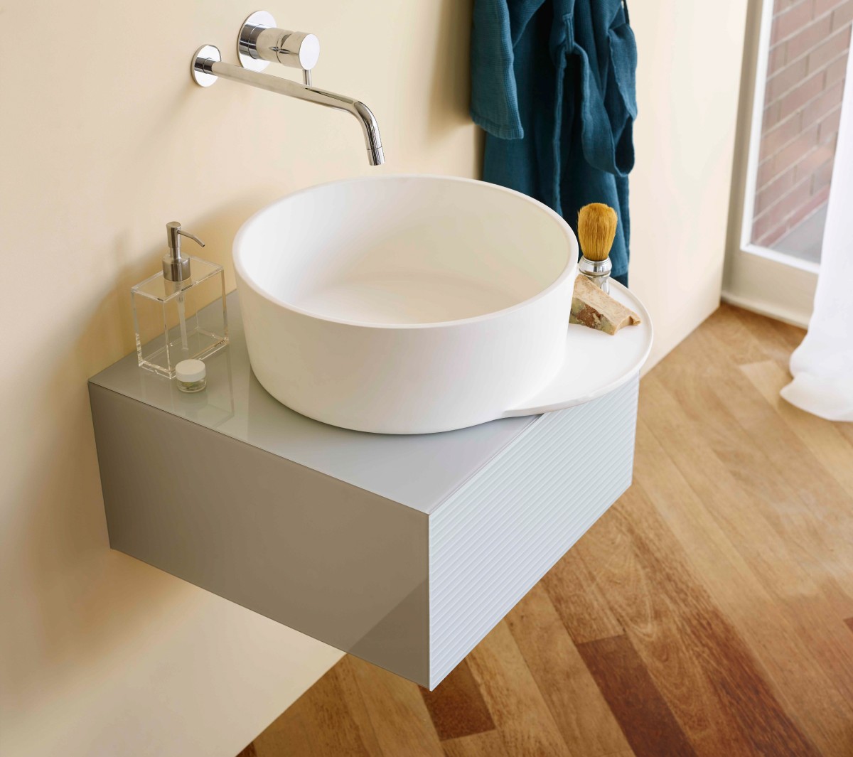 EXLAVTONDPLAT/ME Накладная раковина на столешницу  круглая Ex.T Plateau - Вид №5