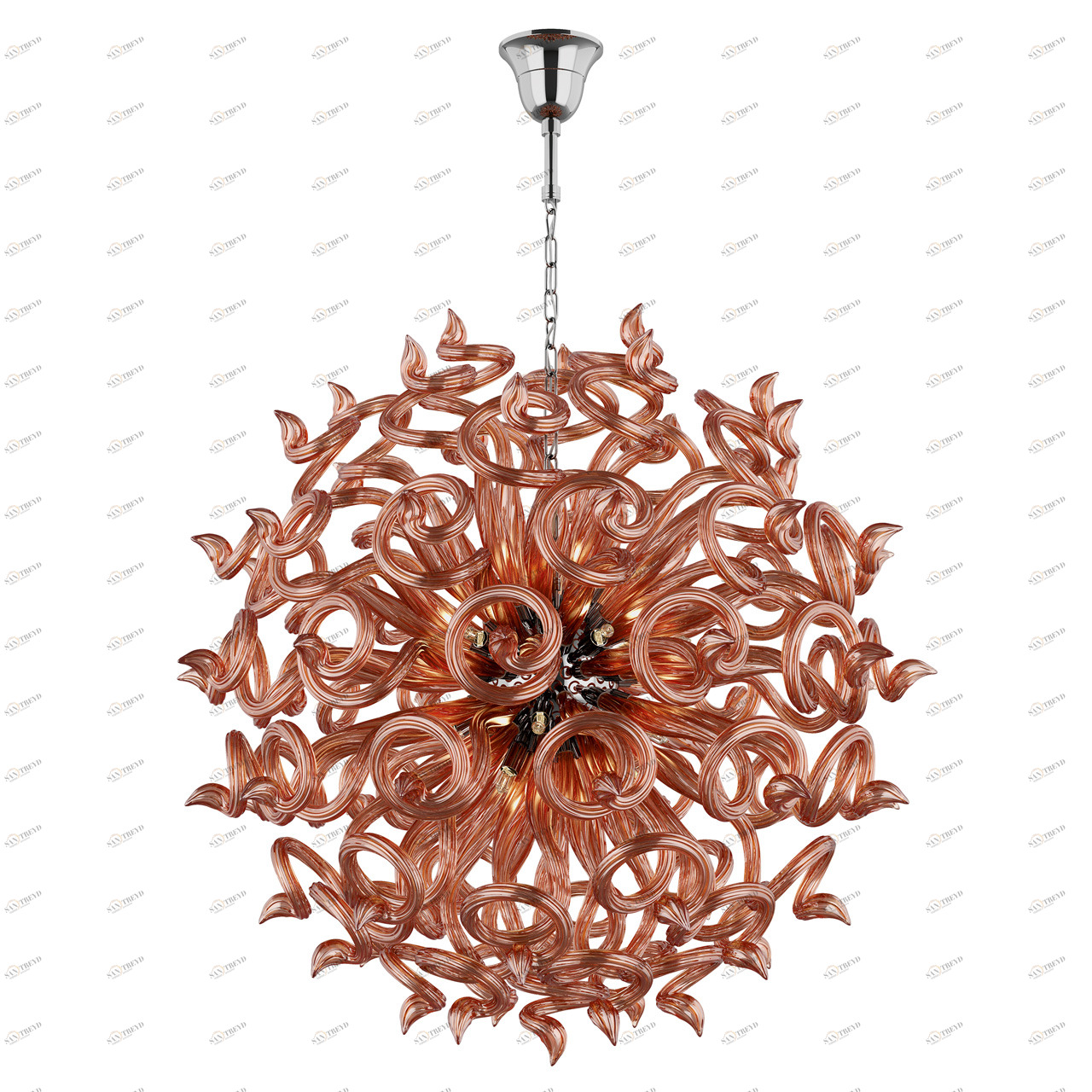 Подвесная люстра Lightstar Medusa 890183 LIGHTSTAR ДИЗАЙНЕРСКИЕ, MEDUSA, ШАР 056306 Оранжевый 