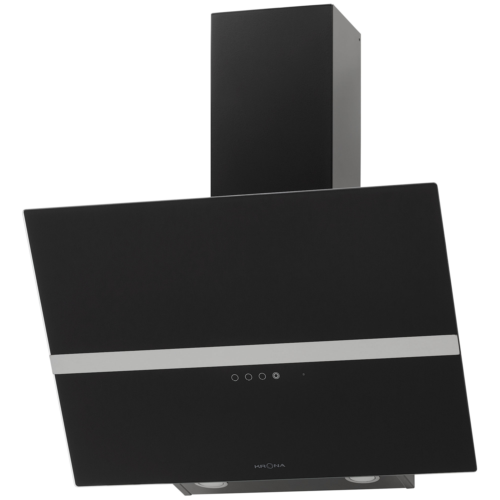 9238742 Вытяжка наклонная KRONA GABRIELE E 600 1 S черный/серебристый KRONA1 STDN-0118112 - Вид №1