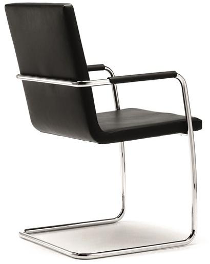 Spiegels Штабелируемое кожаное кресло на консолях с подлокотниками .roan sun-id-1514317 - Вид №1