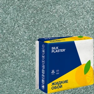 Жидкие обои Silk Plaster Absolute А255 1.05 кг цвет изумрудно-зеленый