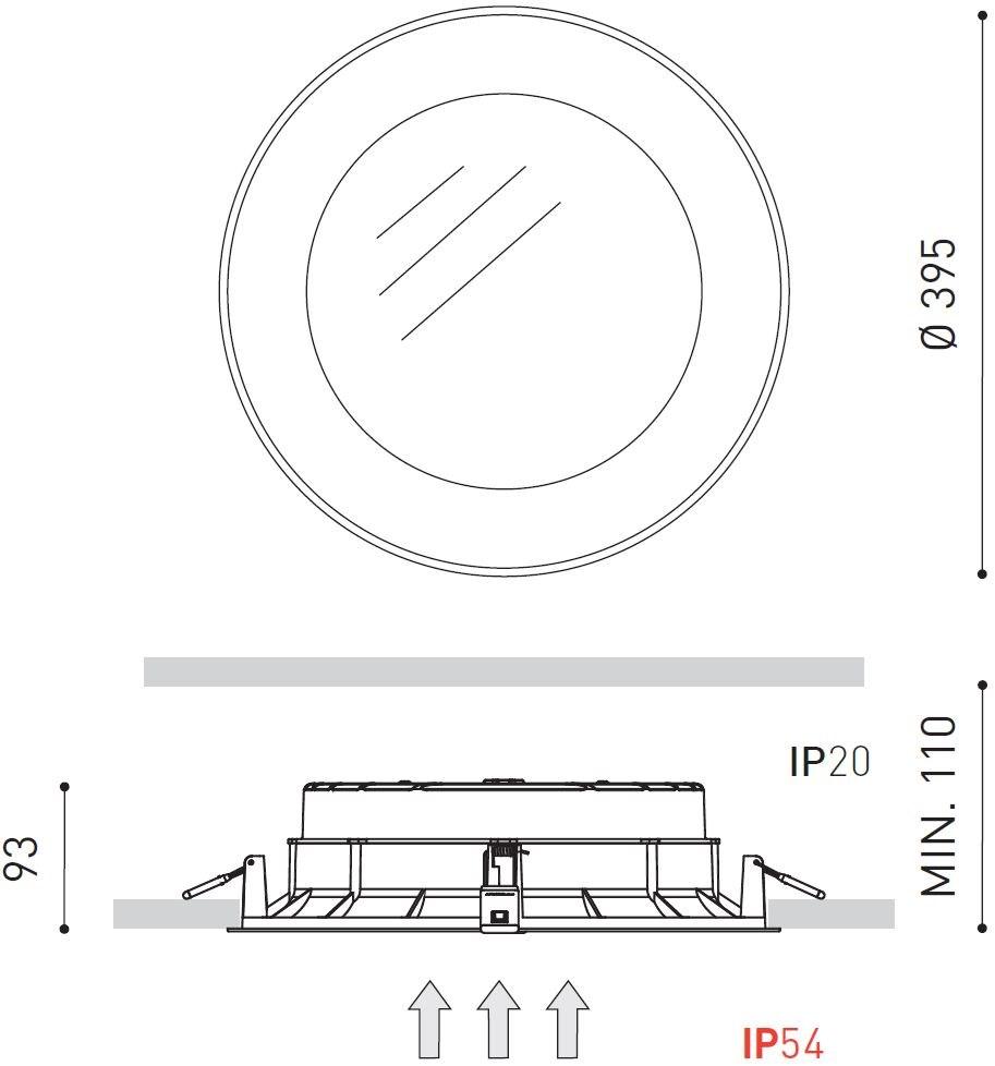 Arkoslight Встраиваемый алюминиевый потолочный светильник Drop sun-id-1392715 - Вид №15