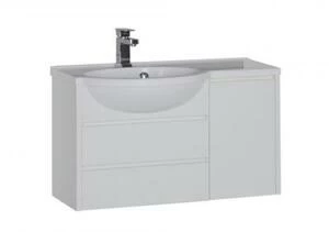 Тумба под раковину Aquanet Лайн 90 L белый