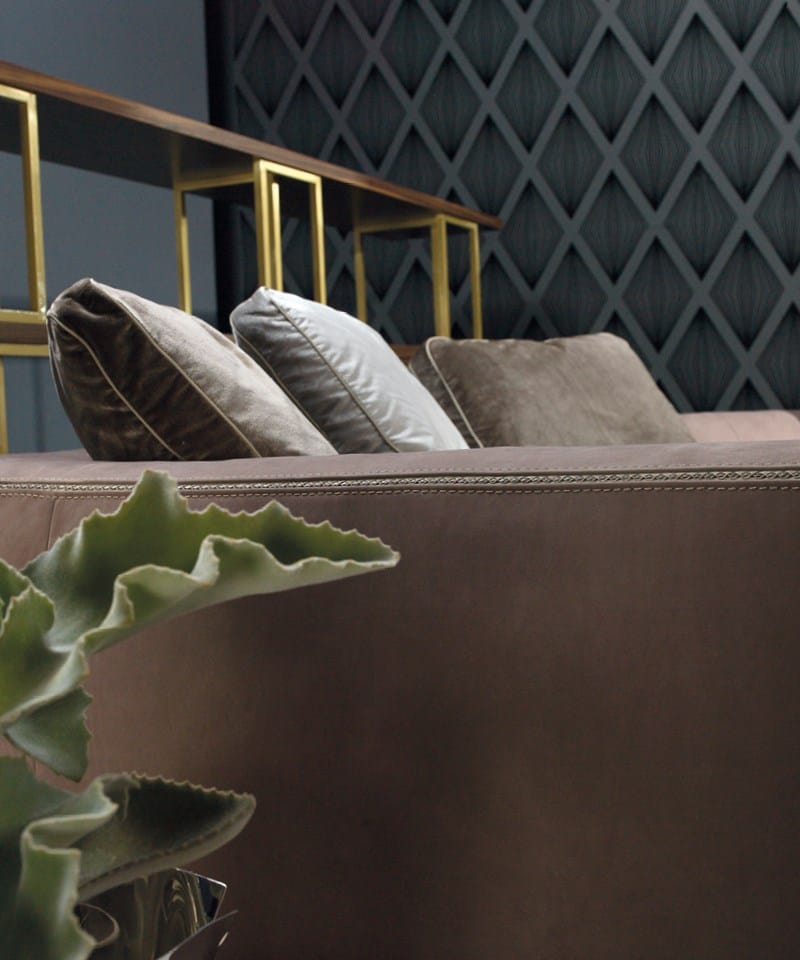 Кожаный изогнутый диван Borzalino Franklin ARCH-00020310 - Вид №3