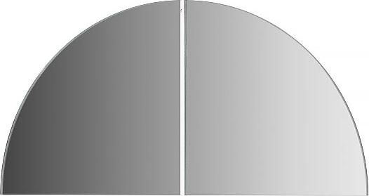 BY 1412 Зеркальная плитка со шлифованной кромкой - комплект 2 шт EVOFORM Reflective