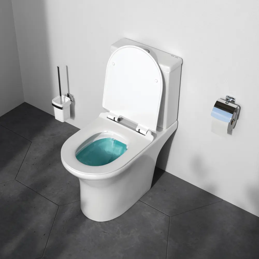 Унитаз-компакт AM.PM Stern с каскадным смывом и гигиеничным дизайном 89413035 STLM-1572036 - Вид №2