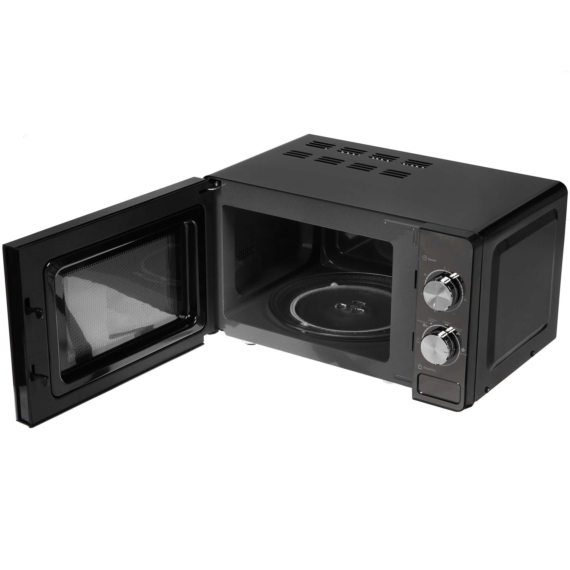 1224003 Микроволновая печь Tesler MM-2002 зеркальный, черный STDN-0084497 - Вид №5