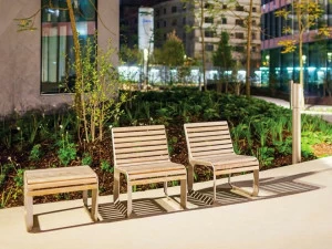 mmcité1 Садовый стул из алюминия и дерева Portiqoa Pqa152