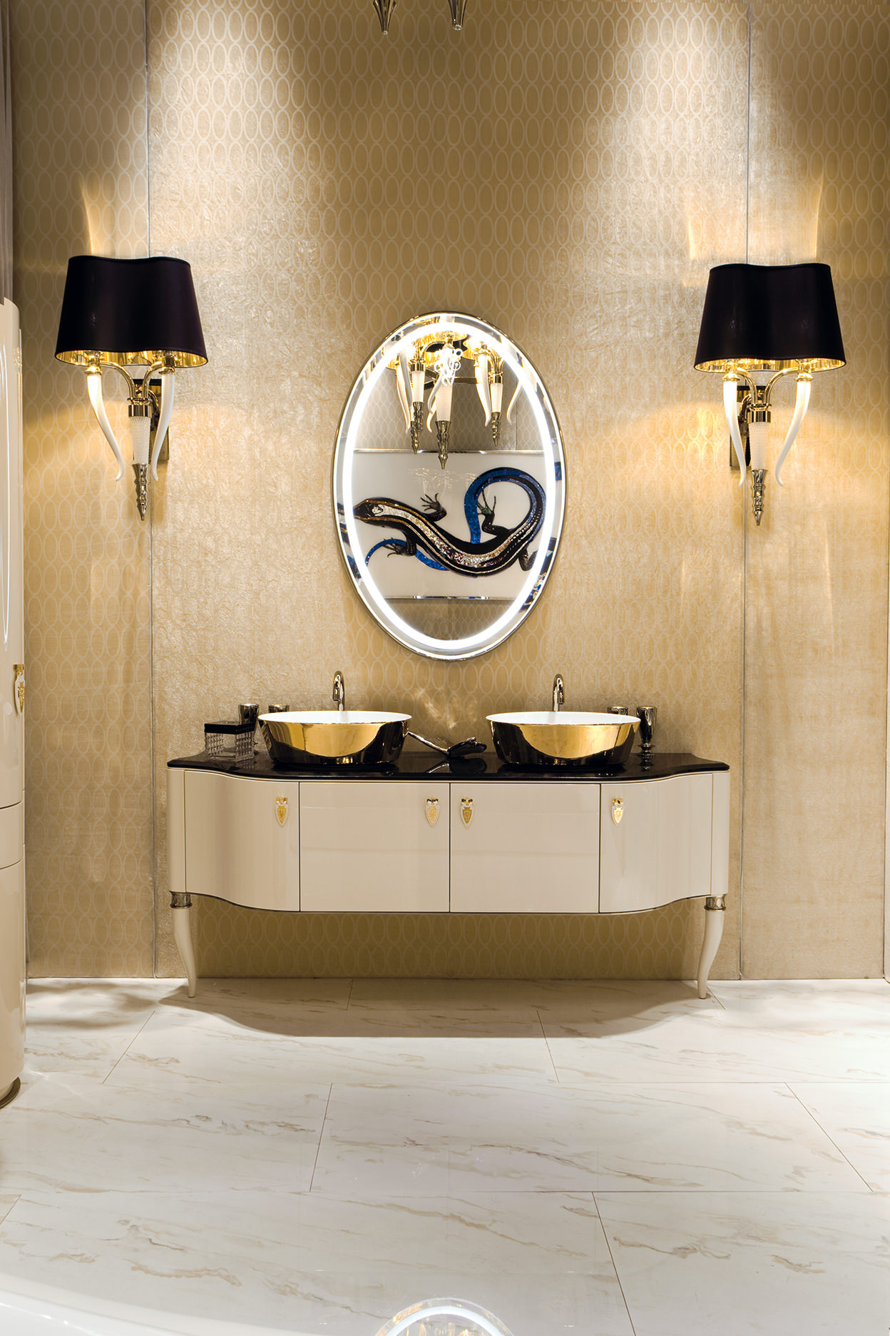 Grimilde Doppia Консольный умывальник с зеркалом Visionnaire  - Вид №1