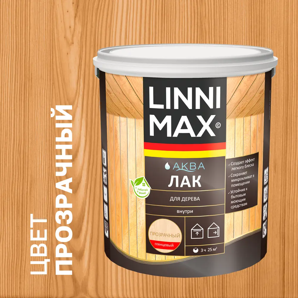 LINNIMAX Акриловый лак для дерева — глянцевая защита 2,5 л 89349640 STLM-0857031