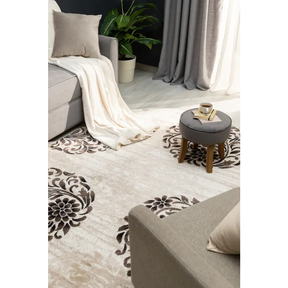 Ковер полипропилен Люкс L010 150x300 см цвет бежевый MERINOS STLM-2027242 - Вид №4