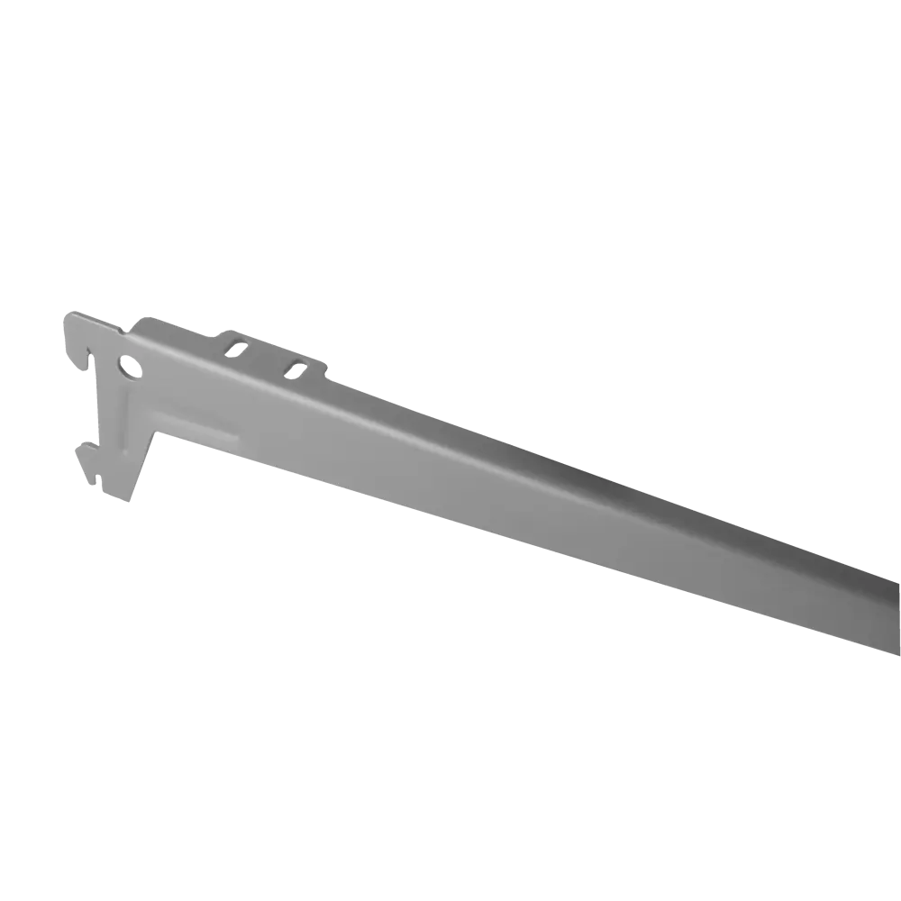 Кронштейн г-образный Spaceo 28 см нагрузка до 55 кг цвет серый 2 шт STLM-2061650 - Вид №1