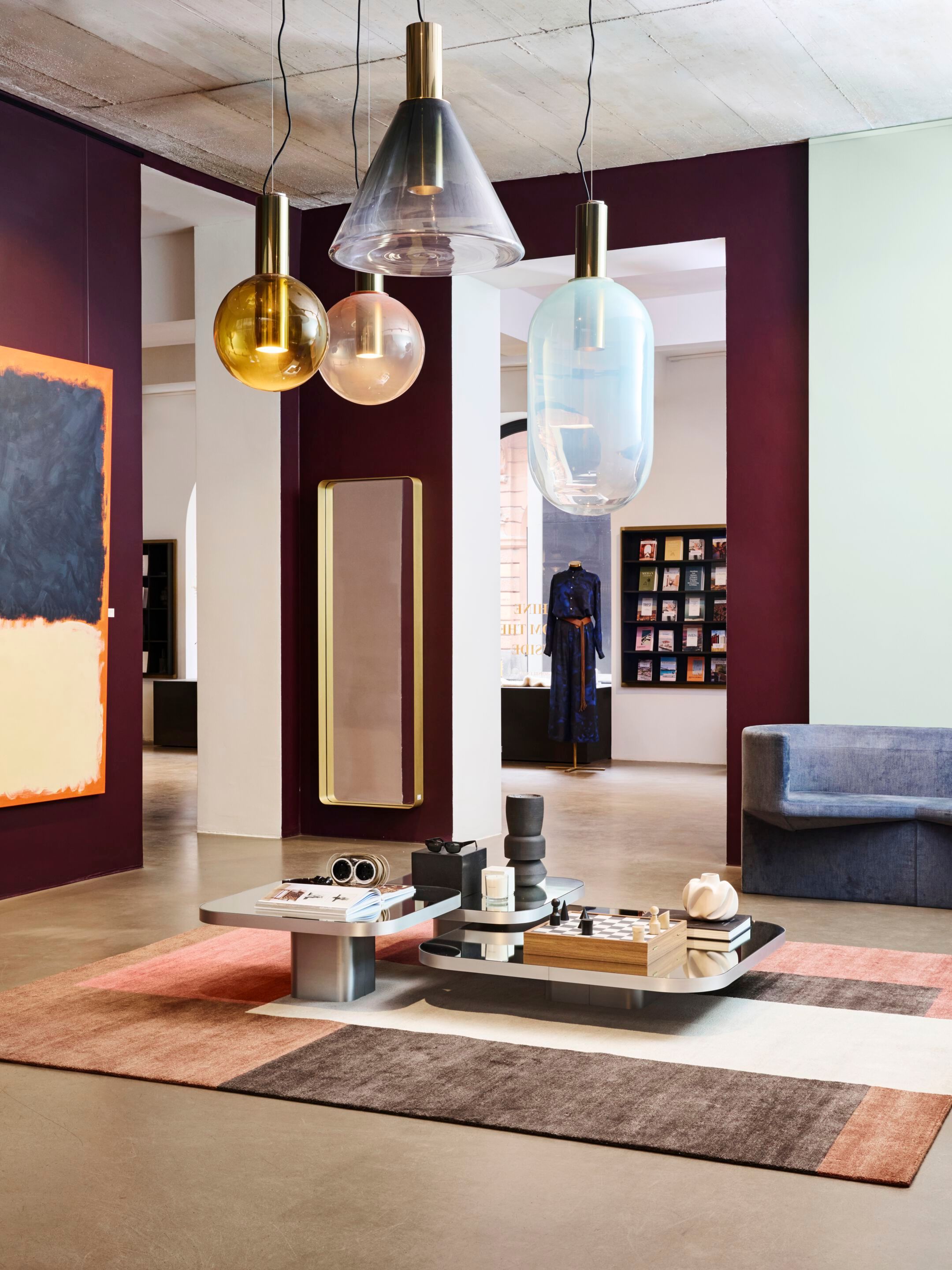 Прямоугольный шерстяной ковер с геометрическим рисунком Classicon CASSIS ARCH-00029484 - Вид №1