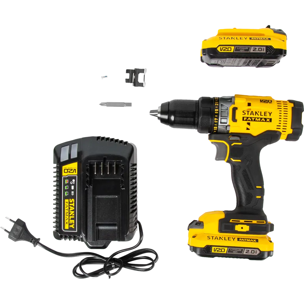 Дрель-шуруповерт аккумуляторная Stanley Fatmax SCD708D2K, 18 В Li-ion 2x2 Ач STLM-2073879 - Вид №5