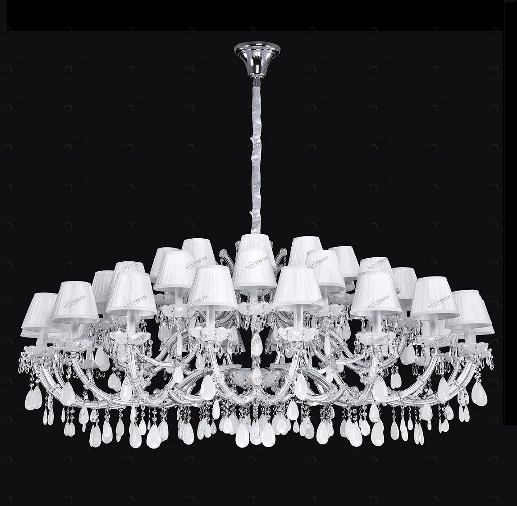 Подвесная люстра Crystal Lux Blanca SP45 белая CRYSTAL LUX ДИЗАЙНЕРСКИЕ, BLANCA 059428 Белый 