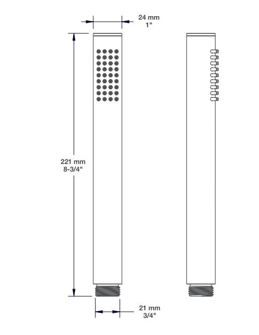 Набор термостатических встраиваемых ванн с ручным душем BARIL Flora B47 ARCH-00122326 - Вид №4