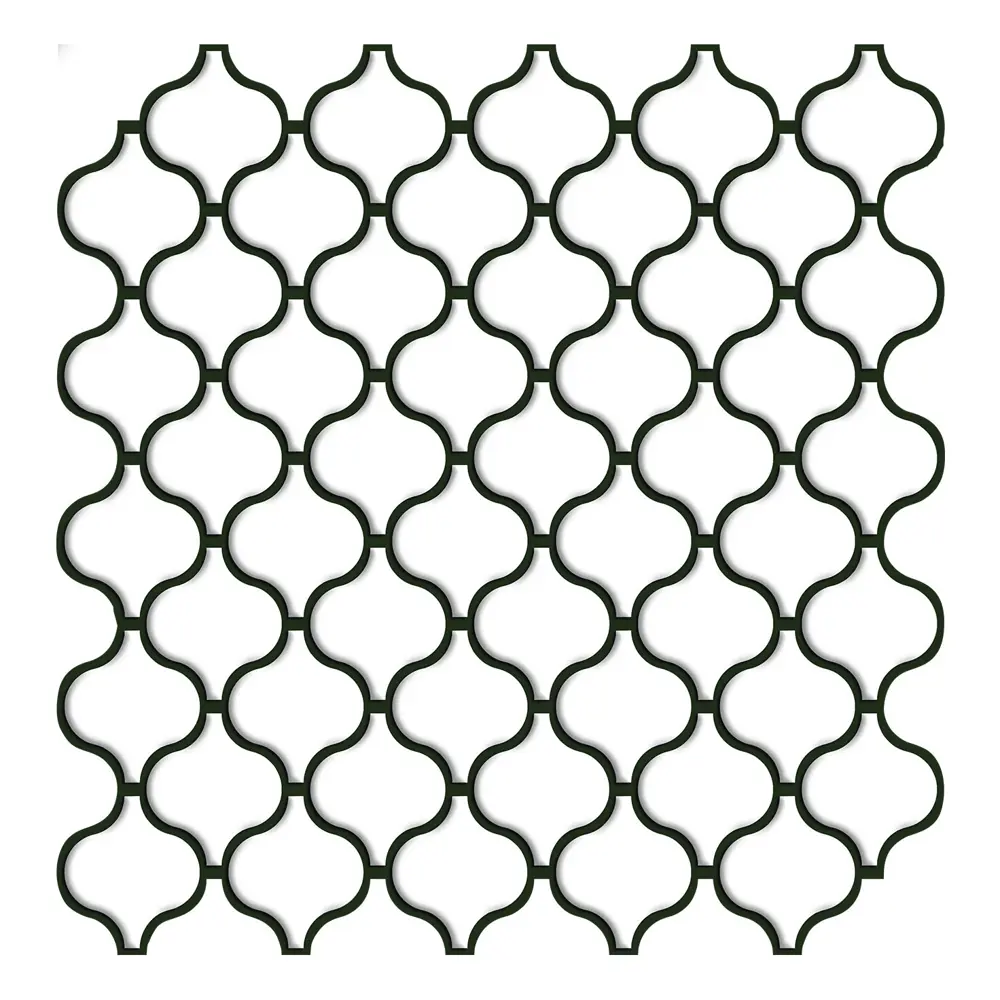 Наклейка декоративная 3D мозаика Белая грация 25x25 см FBRUSH STLM-2056605