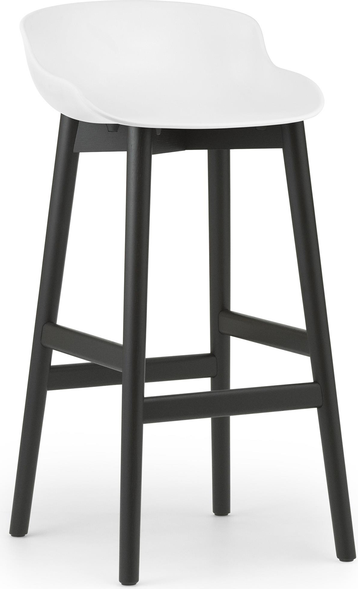 604401 Барный стул 75 см Дуб Черный / Белый Normann Copenhagen Hyg 