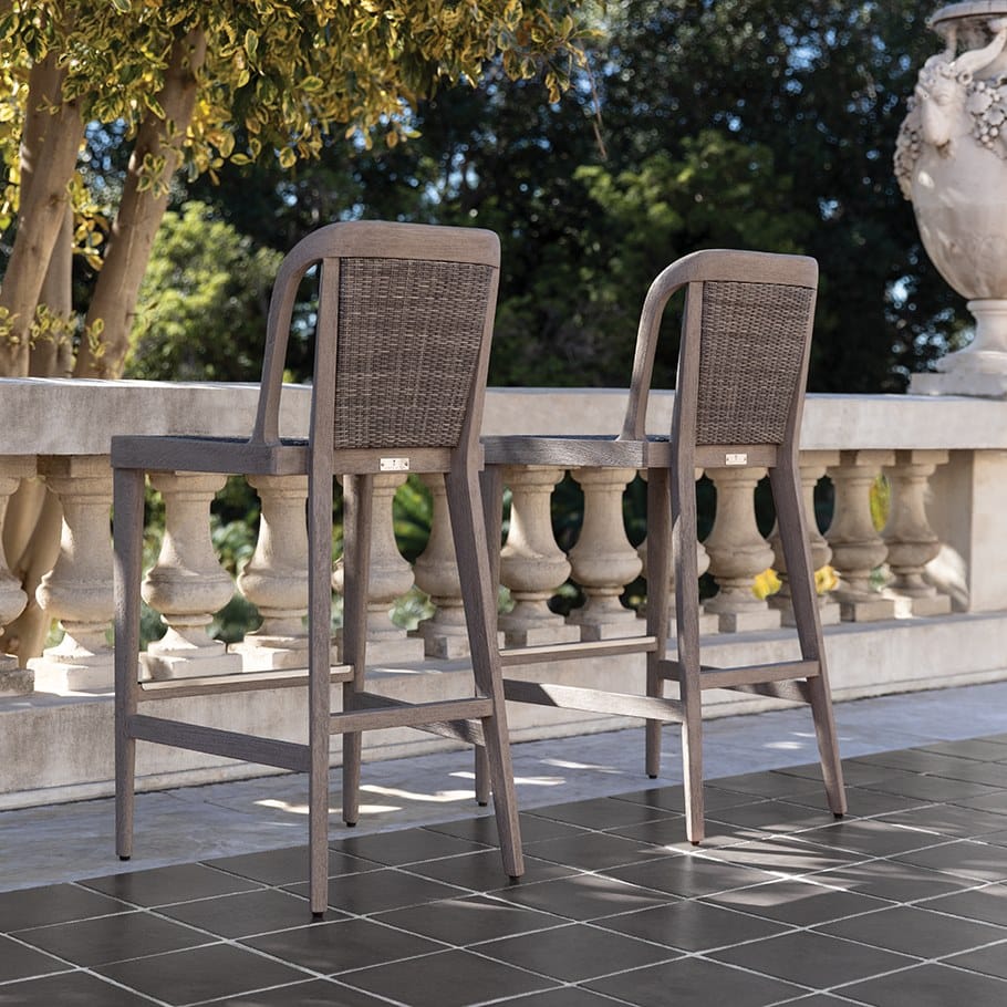 Садовый стул из тикового дерева со спинкой JANUS et Cie Альпинарий ARCH-00008154 - Вид №2