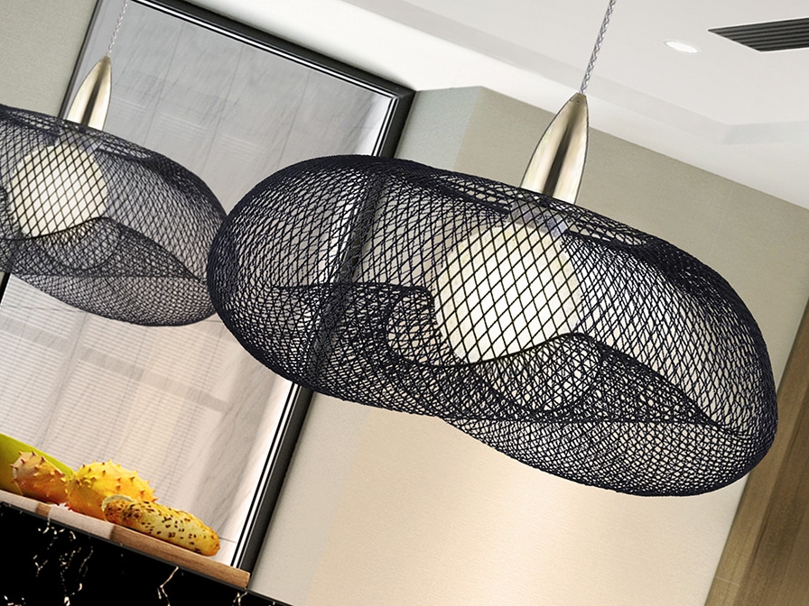 108987 Подвесной светильник 1L черный/золотой Schuller Forma - Вид №1