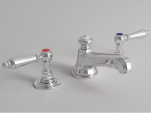 Смеситель для раковины с 3 отверстиями для пола с автоматическим сливом