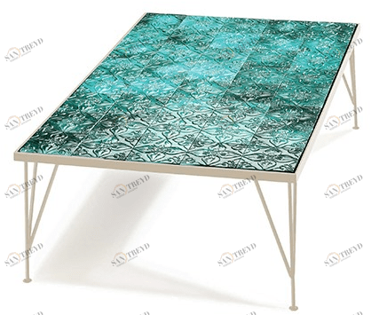 Mambo Unlimited Ideas Прямоугольный керамический журнальный столик Caldas sun-id-1452759