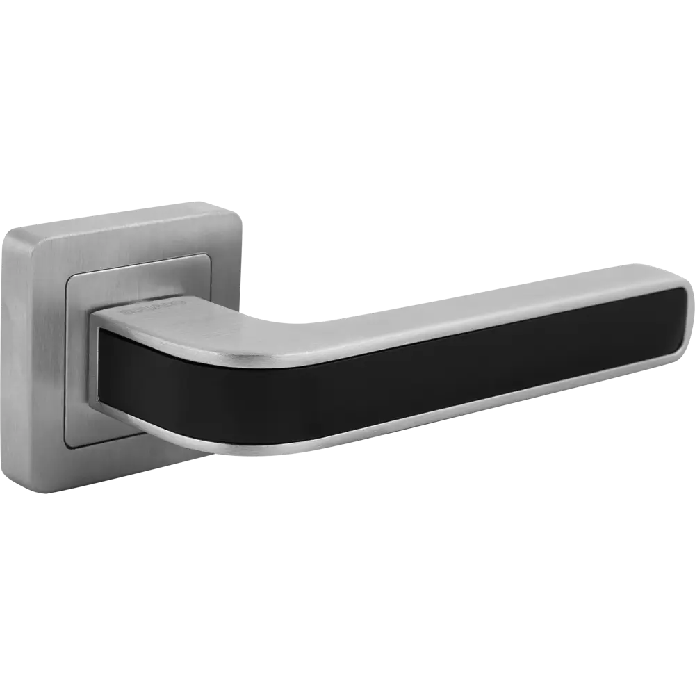 Ручка дверная на розетке Nova XM, цвет чёрный FUARO STLM-2118554