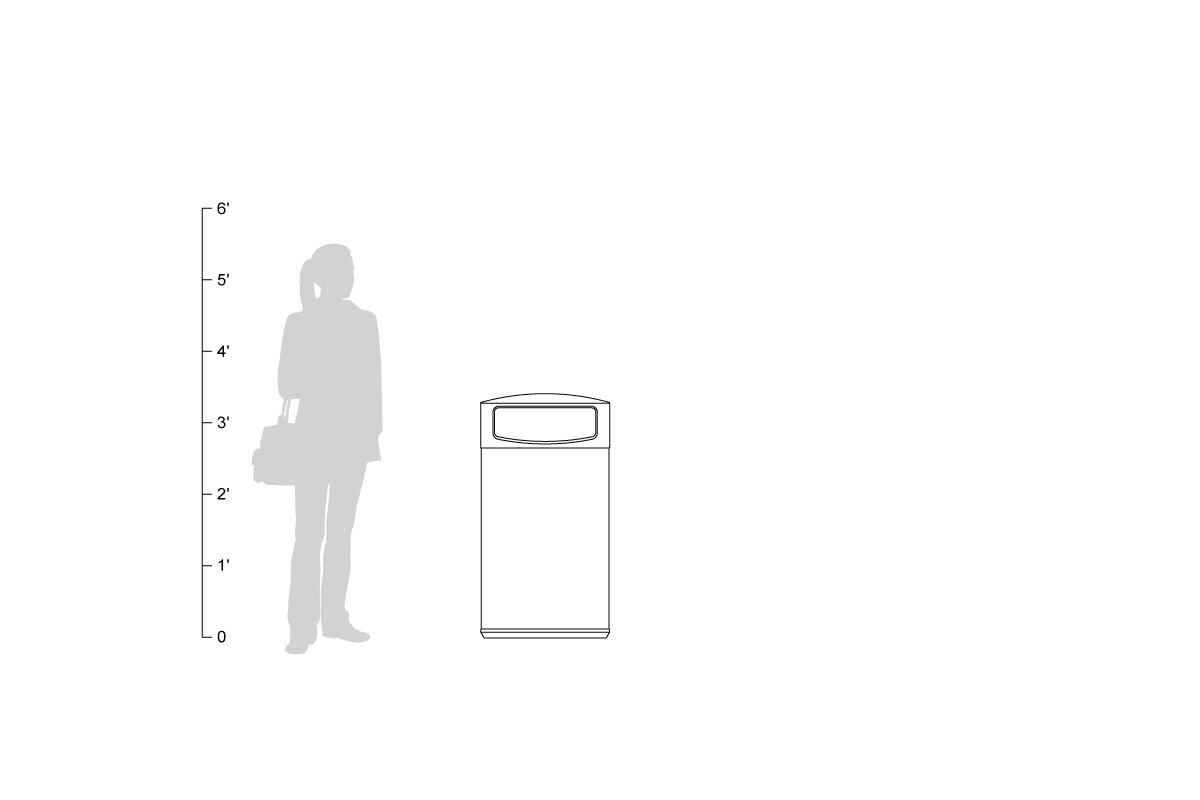 FSRT186 Универсальная емкость для мусора и утилизации  Forms-surfaces  - Вид №25