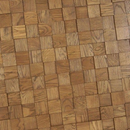 Мозаика и 3D панели из дерева Tarsi 3D Студия Дуб 3д (мозаика панели), гладкая (3Д (мозаика панели), Гладкая) 300х300 мм 20130
