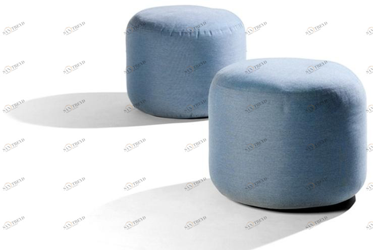 TRIBÙ Круглый садовый пуф из ткани  C0009/c0010/c0011 