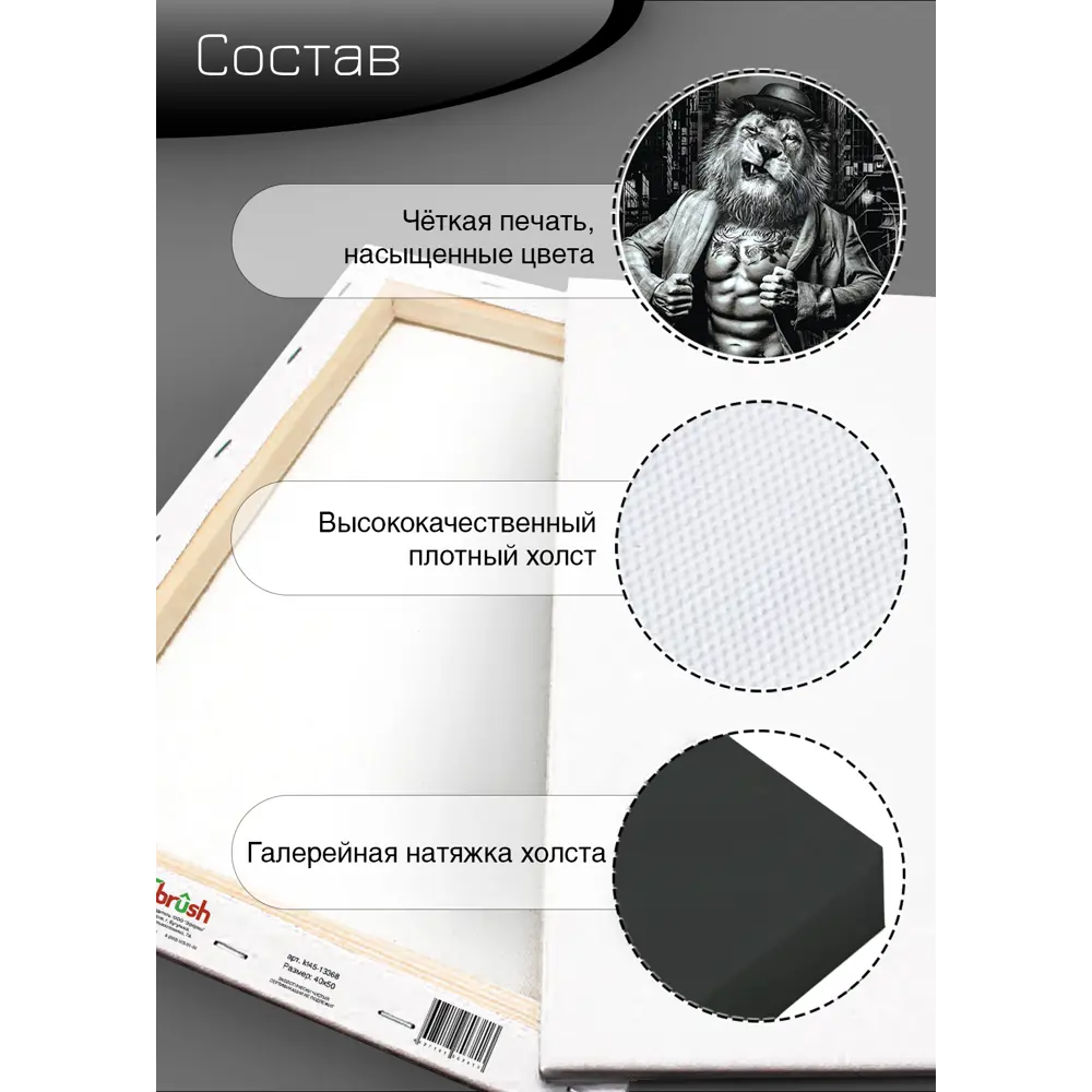 Картина на холсте Городской пижон 40x50 см 85394528 STLM-2172517 FBRUSH  - Вид №10