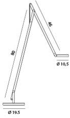 Rotaliana Торшер из алюминия с гибким кронштейном String sun-id-1461912 - Вид №2