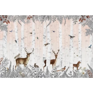 Фотообои В березовом лесу флизелиновые 400x270 см L13-570