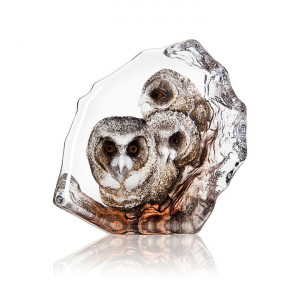 34201 Скульптура "Совята", коричневая, 130/130 мм. Maleras