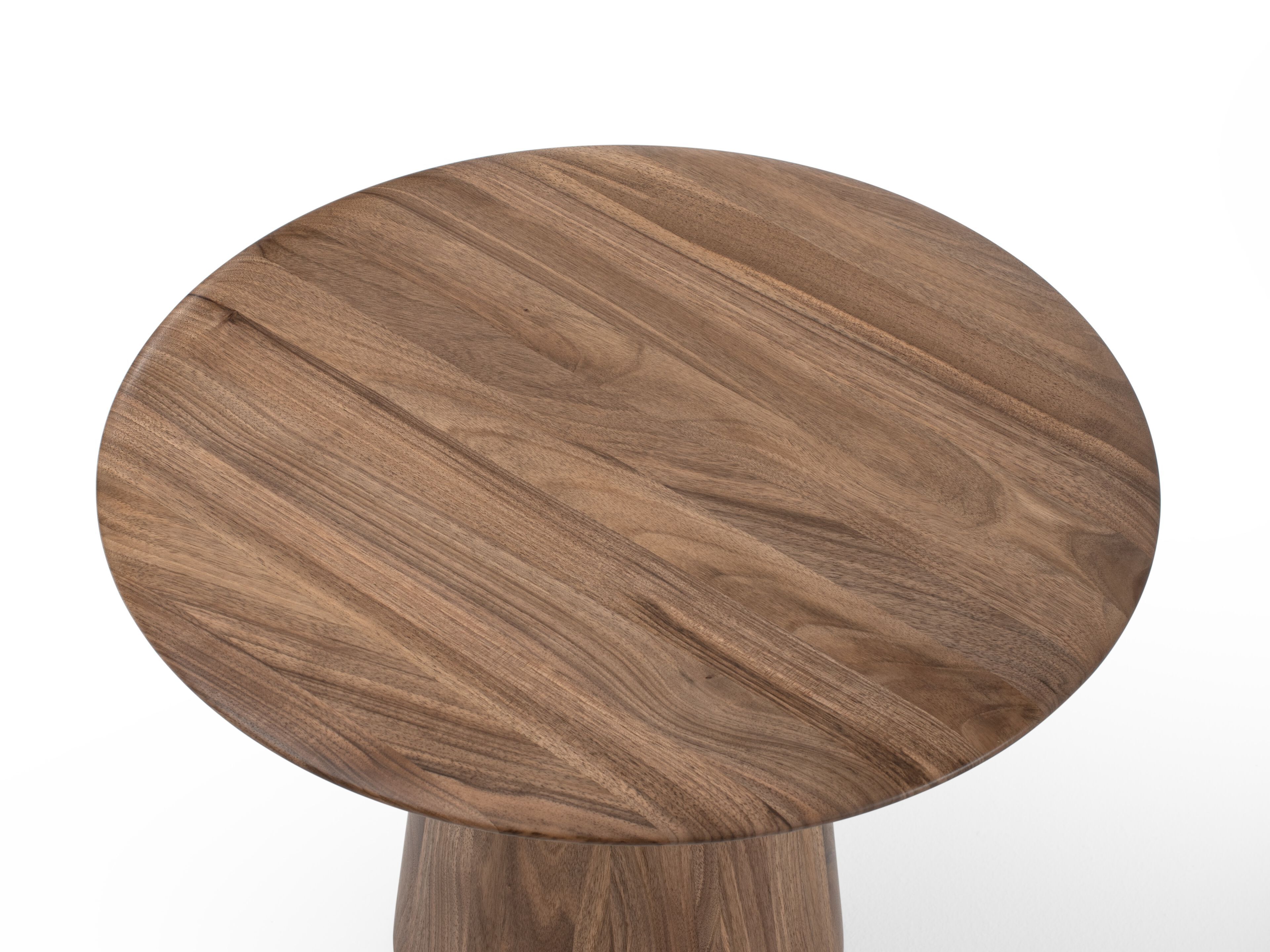 Круглый журнальный столик из орехового дерева Gazzda MUSHROOM ARCH-00072157 - Вид №1