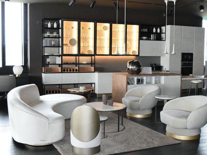 Изогнутый диван из ткани ABLE OSCAR ARCH-00147381 - Вид №6