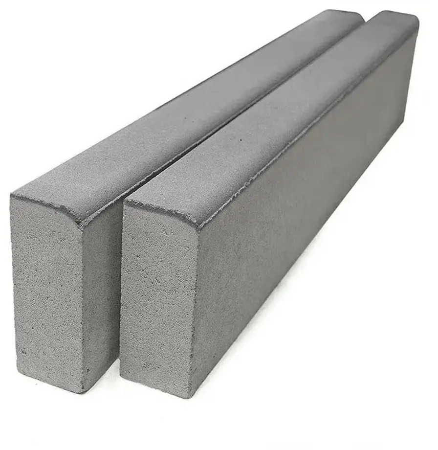 82001779 Бордюр тротуарный BRAER 1000x80x200 мм цвет серый STLM-0016938