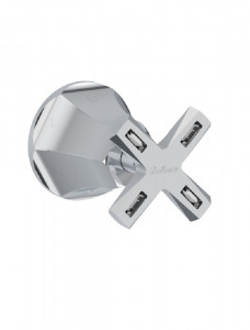 1803/4/E
+ 034128 Bellosta Rubinetterie ВСТРОЕННЫЙ ДИВЕРТЕР 4 ВЫХОДА C / SWAROVSKIC / SWAROVSKI