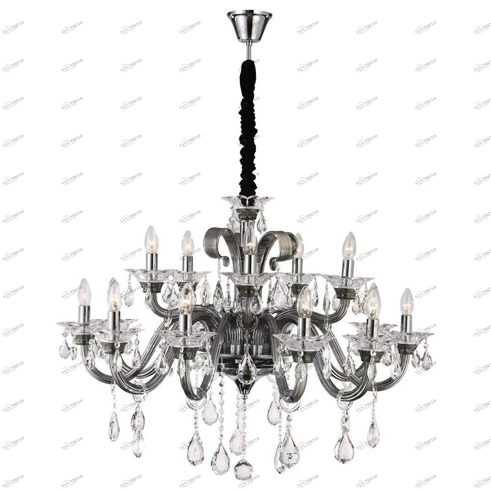 Подвесная люстра Globo Dunja 64104-15 хром GLOBO ДИЗАЙНЕРСКИЕ, DUNJA 109258 Хром Ceramica Globo 