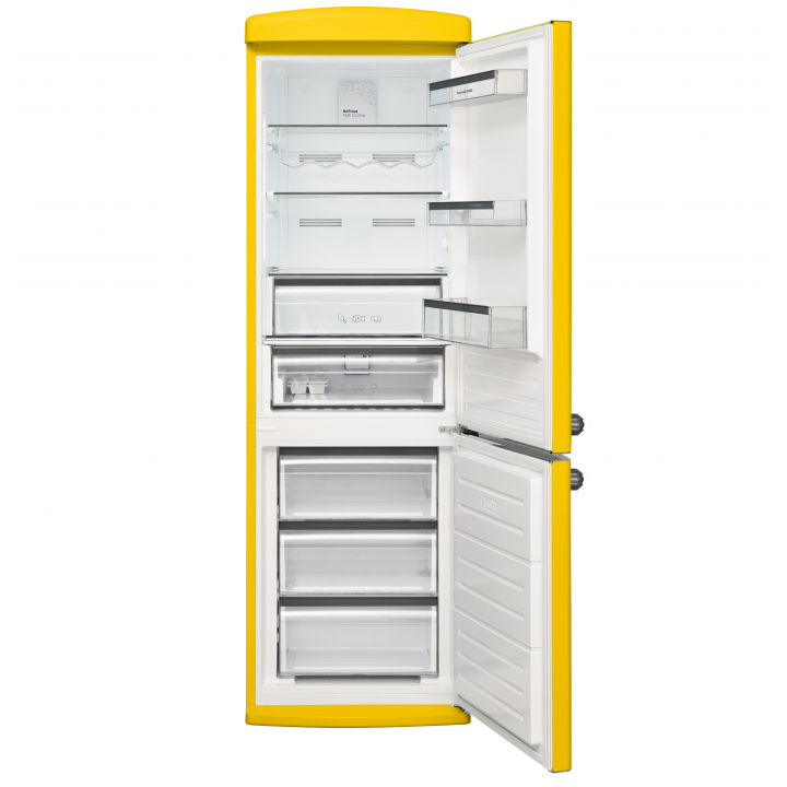 9231639 Холодильник с морозильником   Schaub Lorenz SLU S335T4E желтый STDN-0092007 - Вид №1