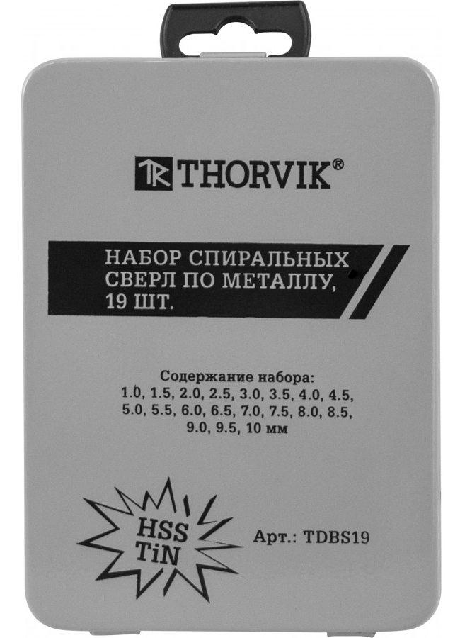 Набор сверл Thorvik TDBS19 9103237 STDN-0100662 - Вид №1